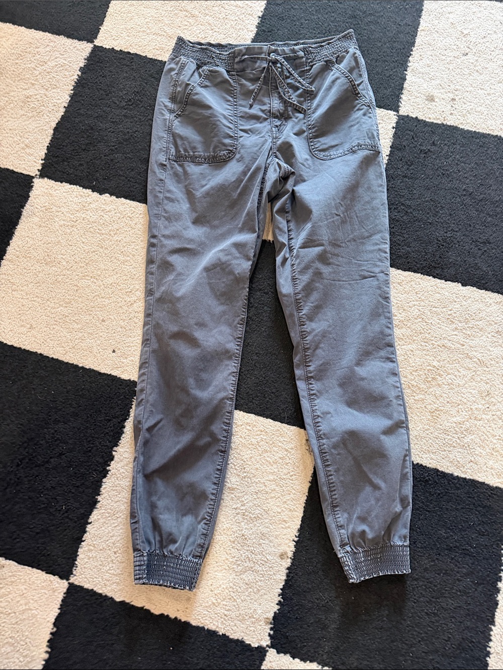 American Eagle Outfitters Charcoal Drawstring Waist Pants